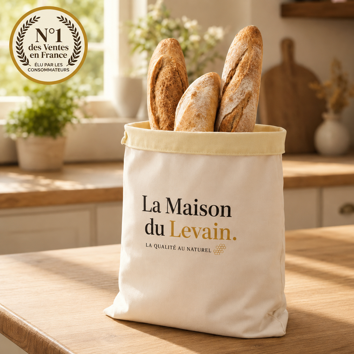 Le Sac La Maison du Levain (30×40cm) - Votre pain frais après 5 jours