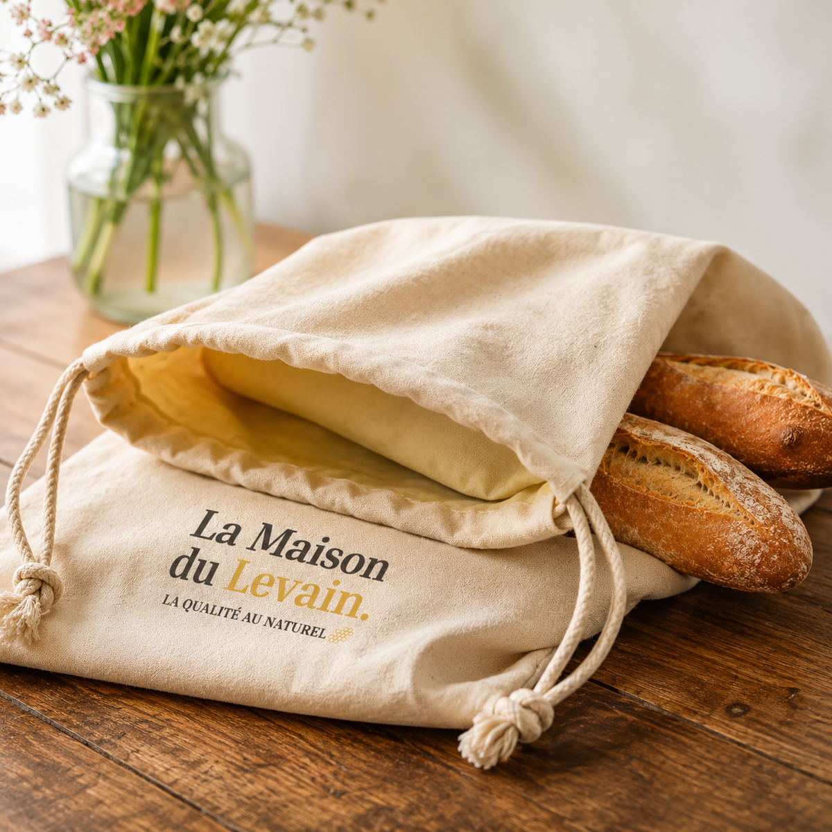 Le Sac La Maison du Levain (30×40cm) - Votre pain frais après 5 jours